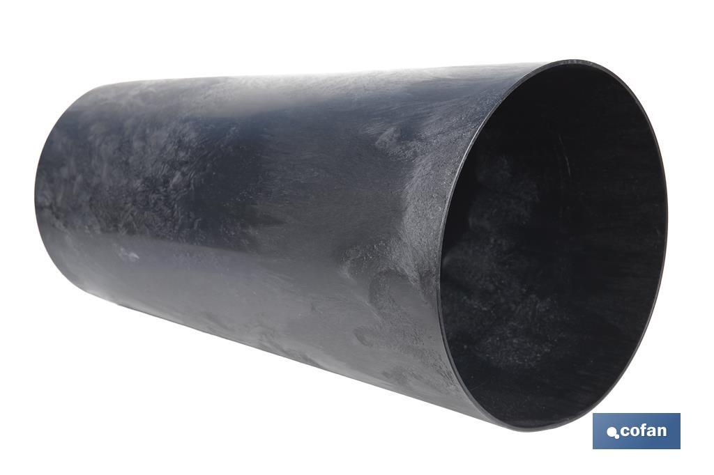 MACETERO 2 EN 1 FORMA CONICA CON DEPÓSITO COLOR NEGRO PP Ø 295 X 571 MM 12,5 L