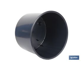 MACETERO 2 EN 1 FORMA CONICA CON DEPÓSITO COLOR NEGRO PP Ø 409 X 750 MM 29,5 L