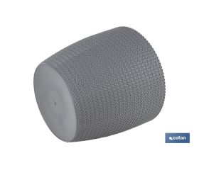 MACETA O MACETERO TRENZADA COLOR GRIS OSCURO PP Ø 306 X 262 MM 15,6 L VENTA UNITARIA