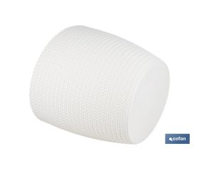 MACETA O MACETERO TRENZADA COLOR BEIGE PP Ø 141 X 119 MM 1,25 L