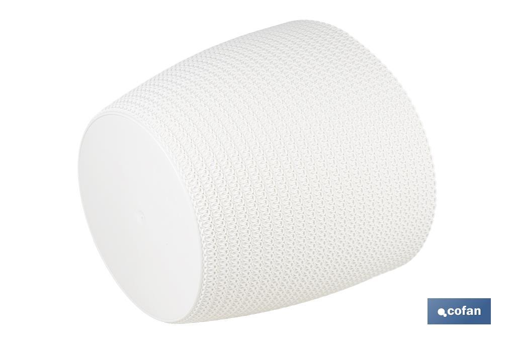 MACETA O MACETERO TRENZADA COLOR BEIGE PP Ø 215 X 185 MM 5,2 L