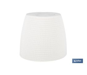 MACETA O MACETERO TRENZADA COLOR BEIGE PP Ø 215 X 185 MM 5,2 L