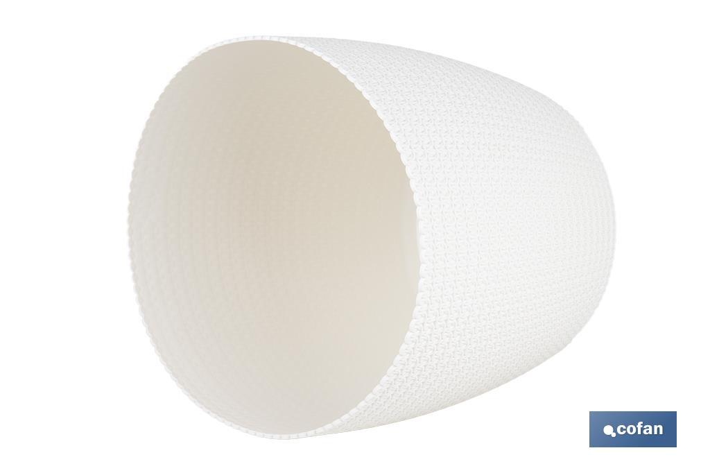 MACETA O MACETERO TRENZADA COLOR BEIGE PP Ø 255 X 221 MM 8,5 L VENTA UNITARIA