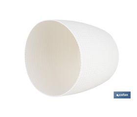 MACETA O MACETERO TRENZADA COLOR BEIGE PP Ø 255 X 221 MM 8,5 L VENTA UNITARIA