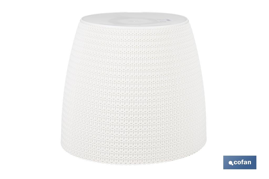 MACETA O MACETERO TRENZADA COLOR BEIGE PP Ø 306 X 262 MM 15,6 L