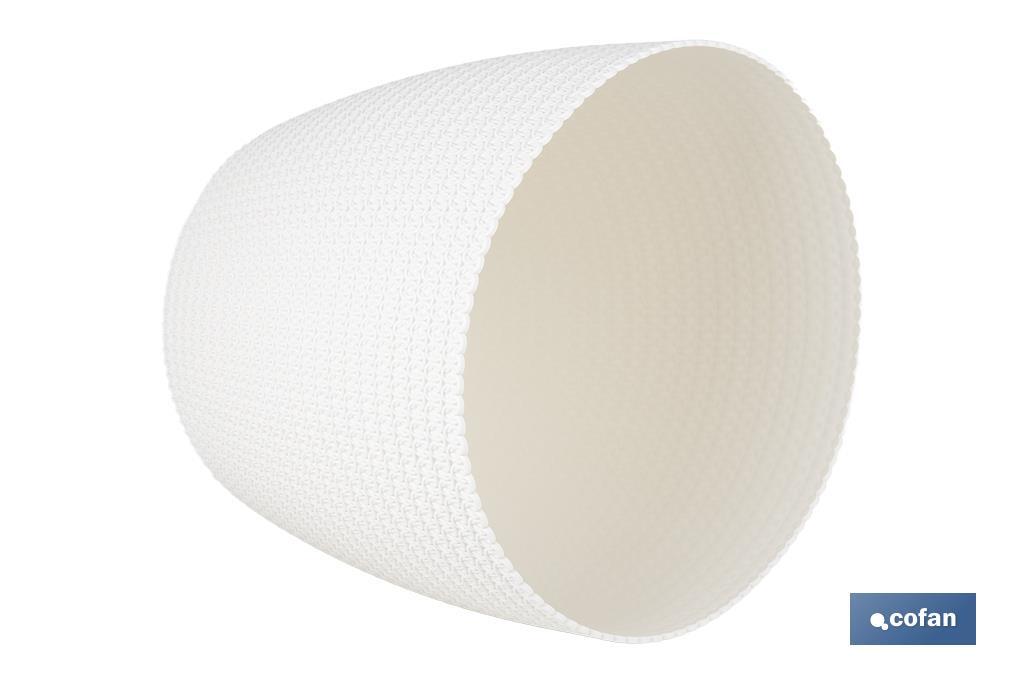 MACETA O MACETERO TRENZADA COLOR BEIGE PP Ø 359 X 315 MM 26.5 L venta unitaria