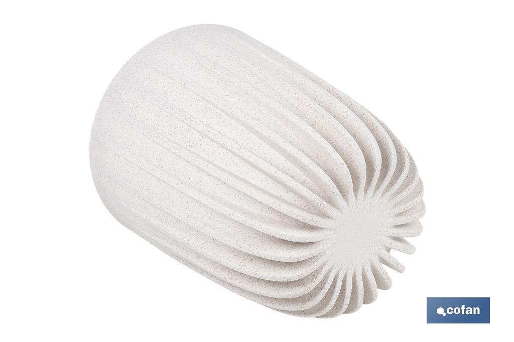 MACETA CON FILTRO DE DRENAJE A RAYAS COLOR BLANCO WPC Ø 190 X 226 MM 2,4 L VENTA UNITARIA