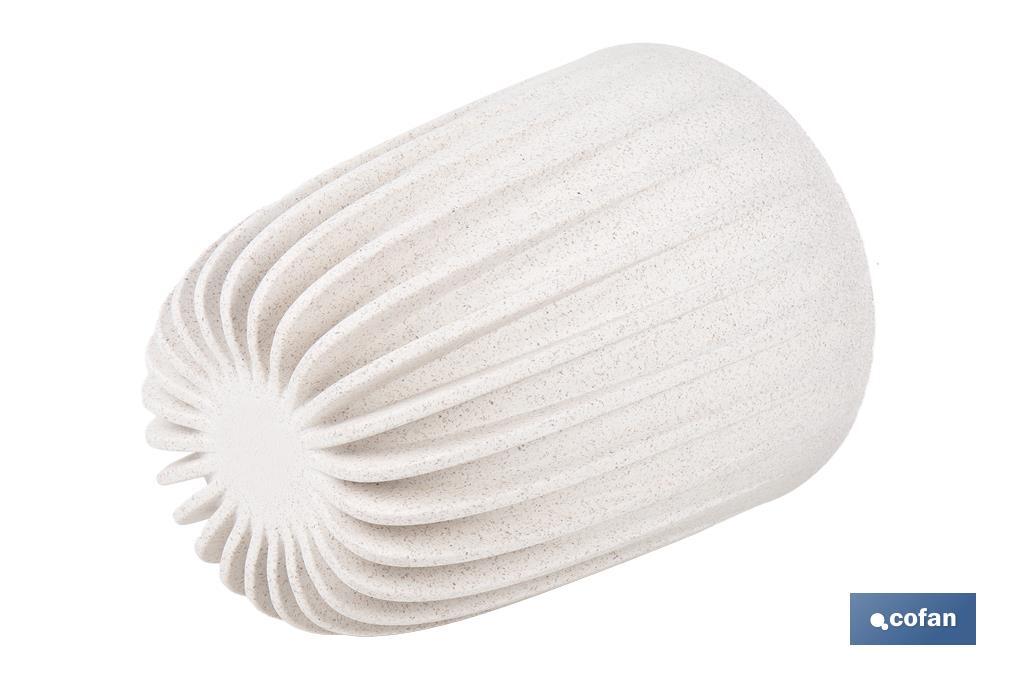 MACETA CON FILTRO DE DRENAJE A RAYAS COLOR BLANCO WPC Ø 190 X 226 MM 2,4 L VENTA UNITARIA