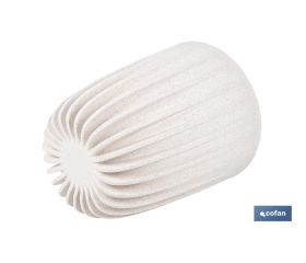 MACETA CON FILTRO DE DRENAJE A RAYAS COLOR BLANCO WPC Ø 250 X 297 MM 6,2 L