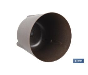 MACETA CON PATAS Y FILTRO DE DRENAJE COLOR CAFÉ WPC Ø 212 X 203 MM 5,1 L VENTA UNITARIA