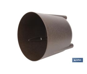 MACETA CON PATAS Y FILTRO DE DRENAJE COLOR CAFÉ WPC Ø 255 X 253 MM 8,1 L VENTA UNITARIA