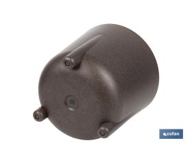 MACETA CON PATAS Y FILTRO DE DRENAJE COLOR CAFÉ WPC Ø 341 X 320 MM 19,4 L