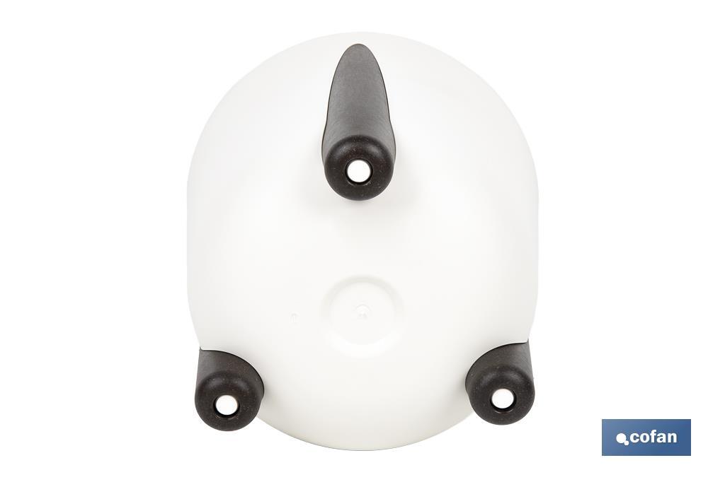 MACETA CON PATAS Y FILTRO DE DRENAJE COLOR CREMA PP Ø 255 X 253 MM 8,1 L