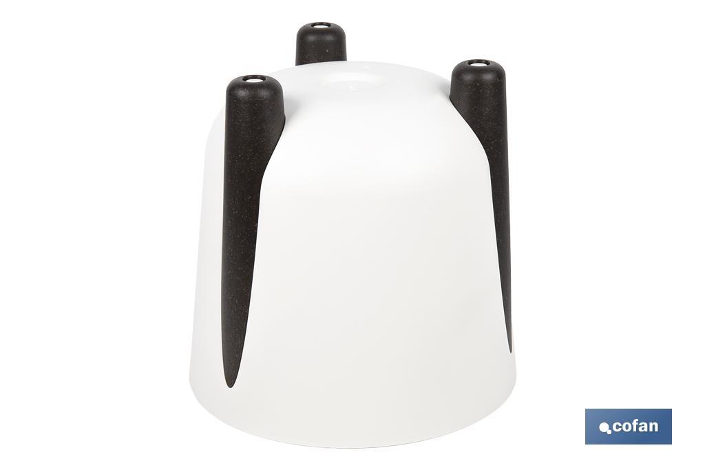 MACETA CON PATAS Y FILTRO DE DRENAJE COLOR CREMA PP Ø 300 X 285 MM 12,4 L VENTA UNITARIA