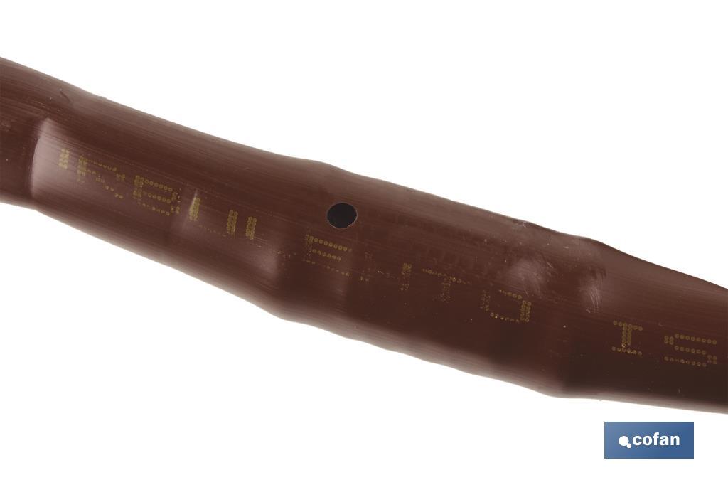 TUBO 25M RIEGO GOTEO MARRON (Gotero a 0,33m) Ø16MM