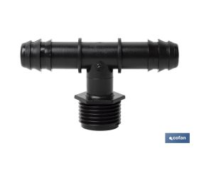 CONEXIÓN EN T R.MACHO Ø16MM-1/2