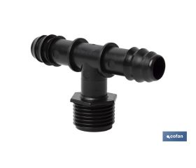 CONEXIÓN EN T R.MACHO Ø16MM-1/2