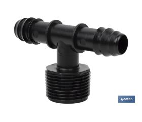 CONEXIÓN EN T R.MACHO Ø16MM-3/4