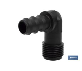 CONEXIÓN EN CODO 90º R.MACHO Ø16MM-1/2