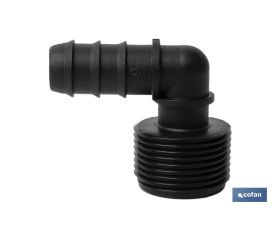 CONEXIÓN EN CODO 90º R.MACHO Ø16MM-3/4