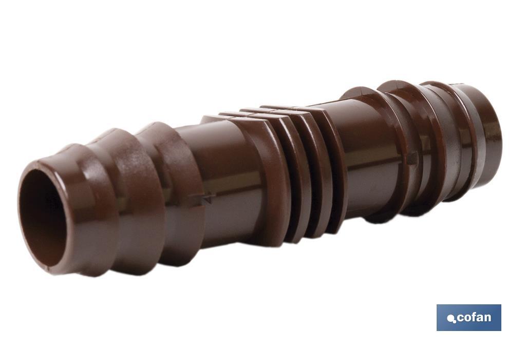 ENLACE RECTO Ø16MM (MARRÓN-MAX SEGUR.)