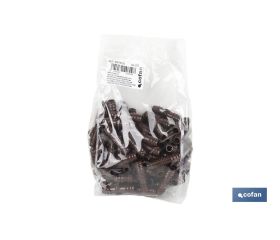 ENLACE RECTO Ø16MM (MARRÓN-MAX SEGUR.)