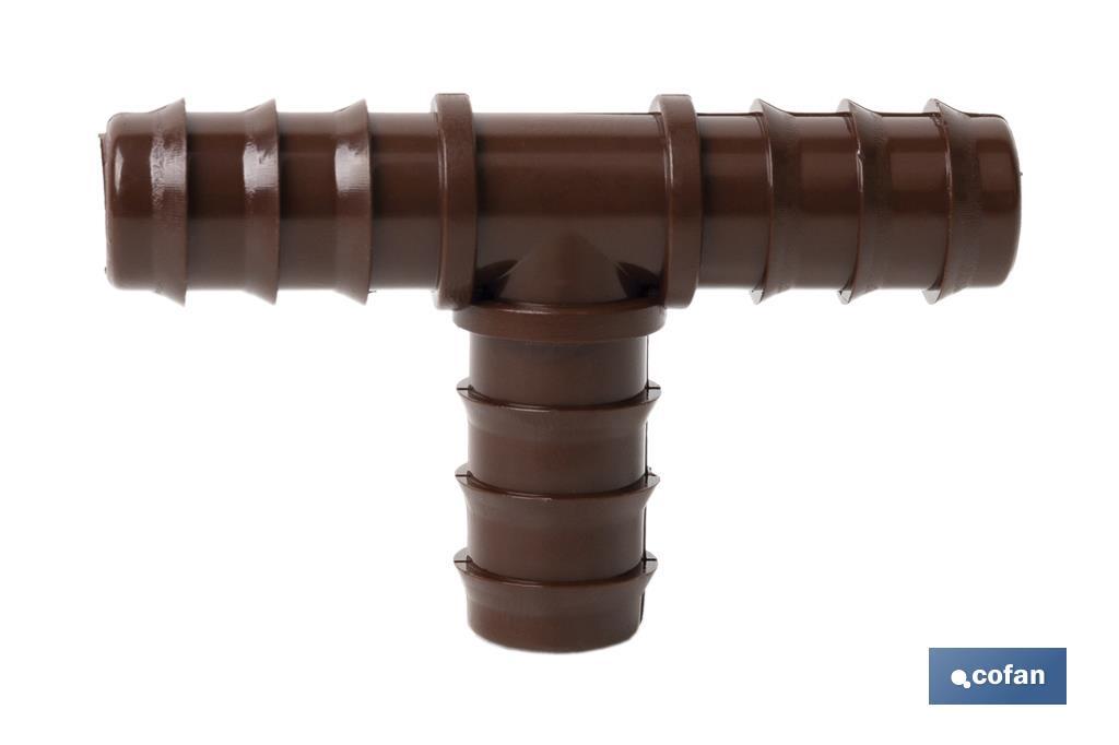 CONEXIÓN EN T Ø16MM (MARRÓN-MAX SEGUR.)
