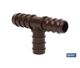 CONEXIÓN EN T Ø16MM (MARRÓN-MAX SEGUR.)