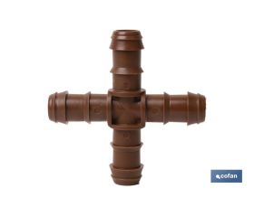 CONEXIÓN EN CRUZ Ø16MM (MARRÓN-MAX SEGUR.)