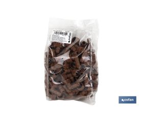 CON. EN CODO R.MACHO Ø16MM-3/4 (MARRÓN-MAX SEGUR.)