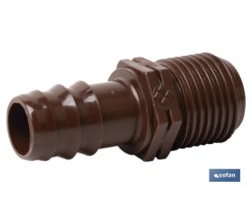 ENLACE MIXTO Ø16MM-1/2 (MARRÓN-MAX SEGUR.)