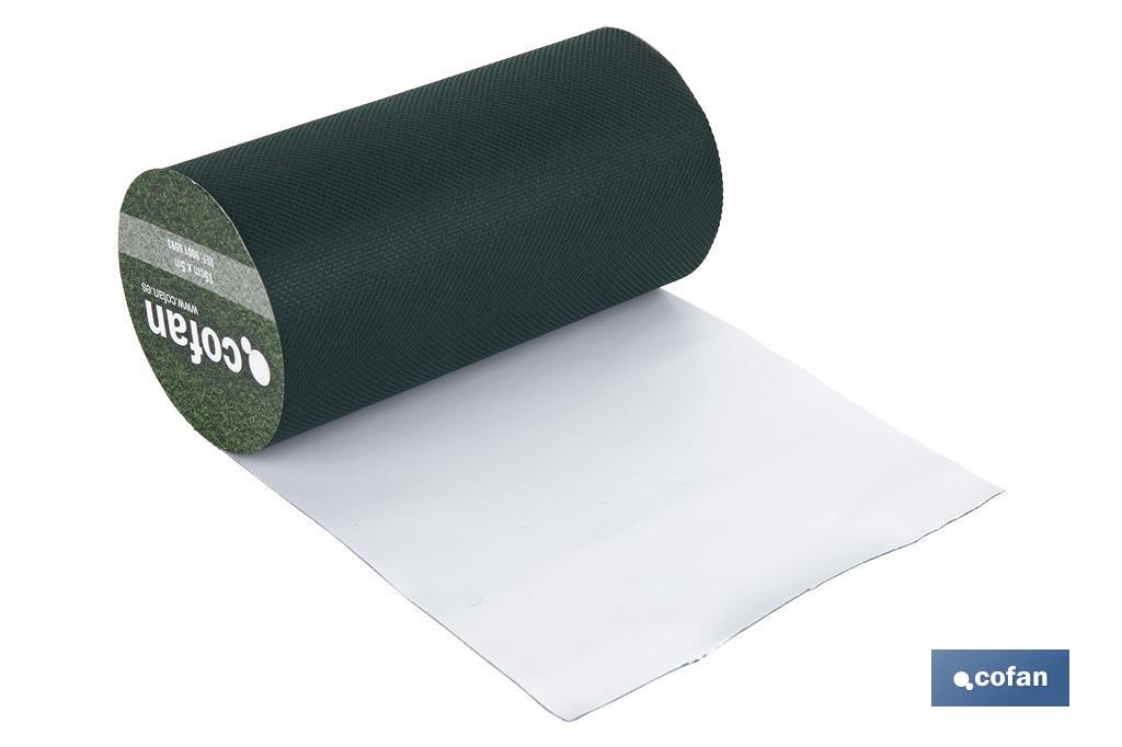 CINTA DE UNIÓN PARA CÉSPED ARTIFICIAL UNA CARA 15 CM X 5 M VERDE
