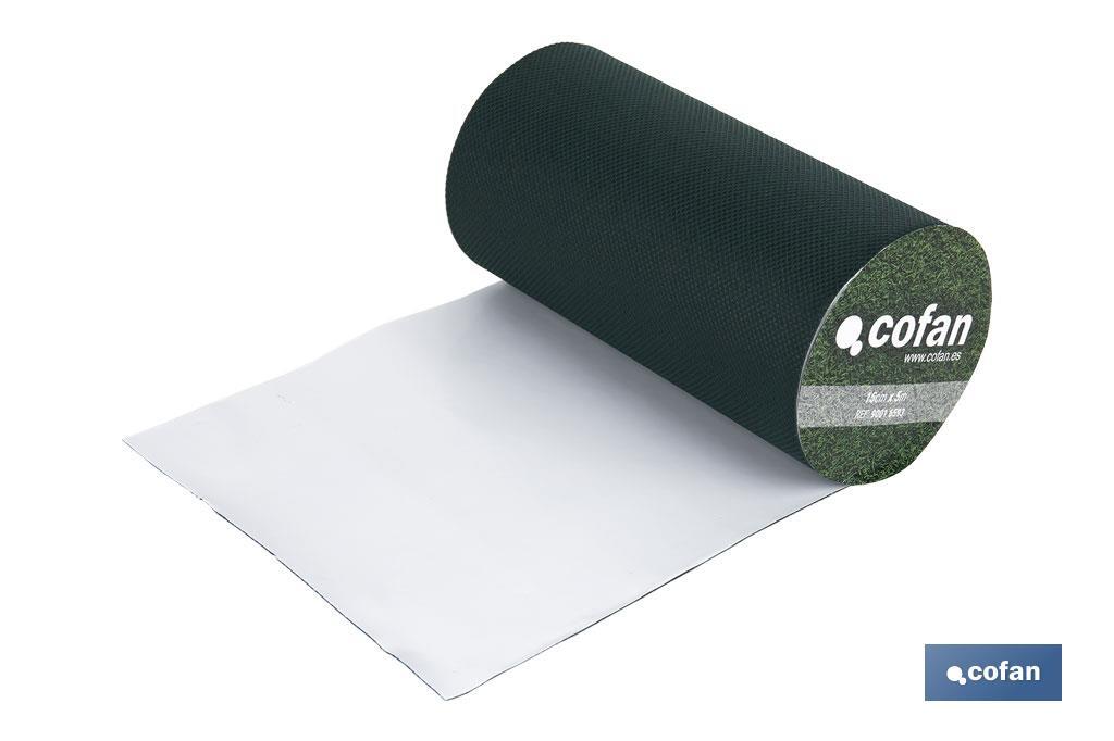 CINTA DE UNIÓN PARA CÉSPED ARTIFICIAL UNA CARA 15 CM X 5 M VERDE