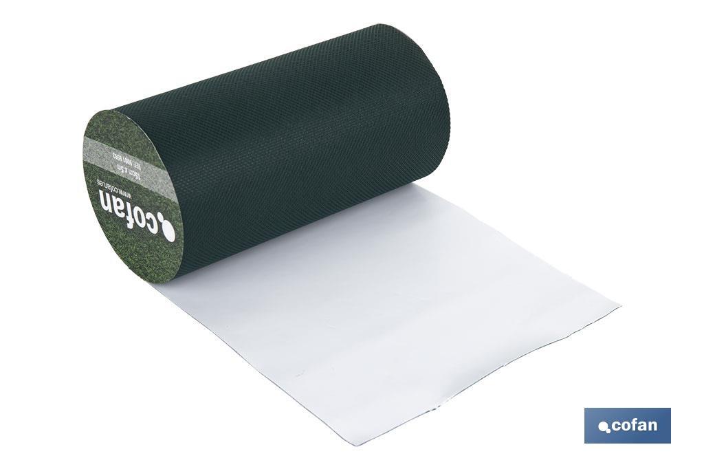 CINTA DE UNIÓN PARA CÉSPED ARTIFICIAL UNA CARA 15 CM X 10 M VERDE
