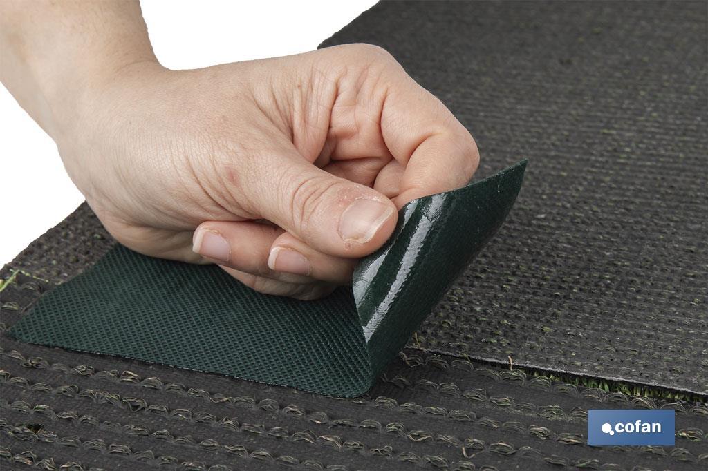 CINTA DE UNIÓN PARA CÉSPED ARTIFICIAL UNA CARA 15 CM X 10 M VERDE