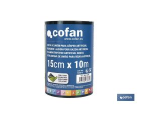 CINTA DE UNIÓN PARA CÉSPED ARTIFICIAL DOBLE CARA 15 CM X 10 M VERDE