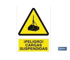 ¡Peligro! cargas suspendidas