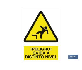 ¡Peligro! caída a distinto nivel