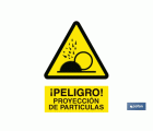 Proyección partículas. El diseño de la señal puede variar, pero en ningún caso se variará el significado de la misma.