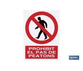 Prohibit pas a peatons