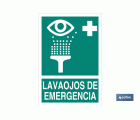 Lavaojos de Emergencia Pictograma + Texto