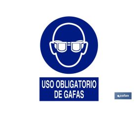 Uso obligatorio de gafas