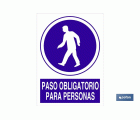 Paso obligatorio para personas