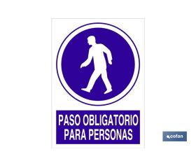 Paso obligatorio para personas