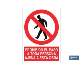 Prohibido el paso a toda persona ajena a esta obra