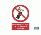 Prohibido el uso de teléfonos móviles