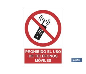 Prohibido el uso de teléfonos móviles