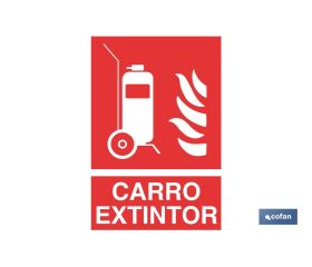 Carro Extintor Pictograma + Texto