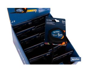 EXPOSITOR DE FLEXÓMETROS ANTIDESLIZANTES 19 MM X 5 M 12 UDS.