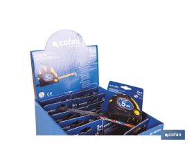 EXPOSITOR DE FLEXÓMETROS MAGNÉTICOS 19 MM X 5 M 12 UDS.